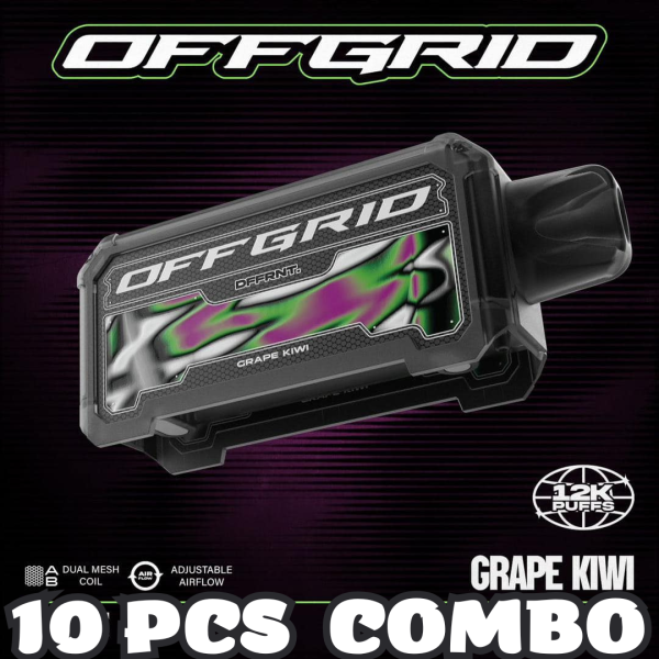 offgrid_12000_prefilled_pod_specification_puff__12000_puffs_dual_mesh_coil_adjustable_airflow_charging__rechargeable_with_type_c_offgrid_12000_prefilled_pod_flavour_line_up_apple_lychee_berr